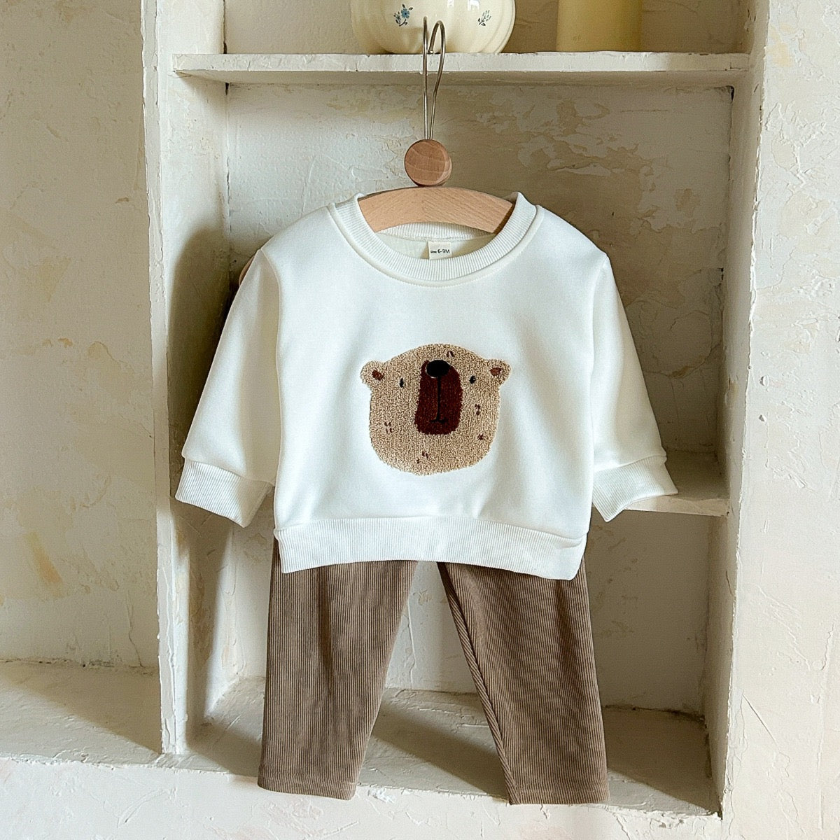Winter Bear Fleece Hoodie & Pants 2PC Set