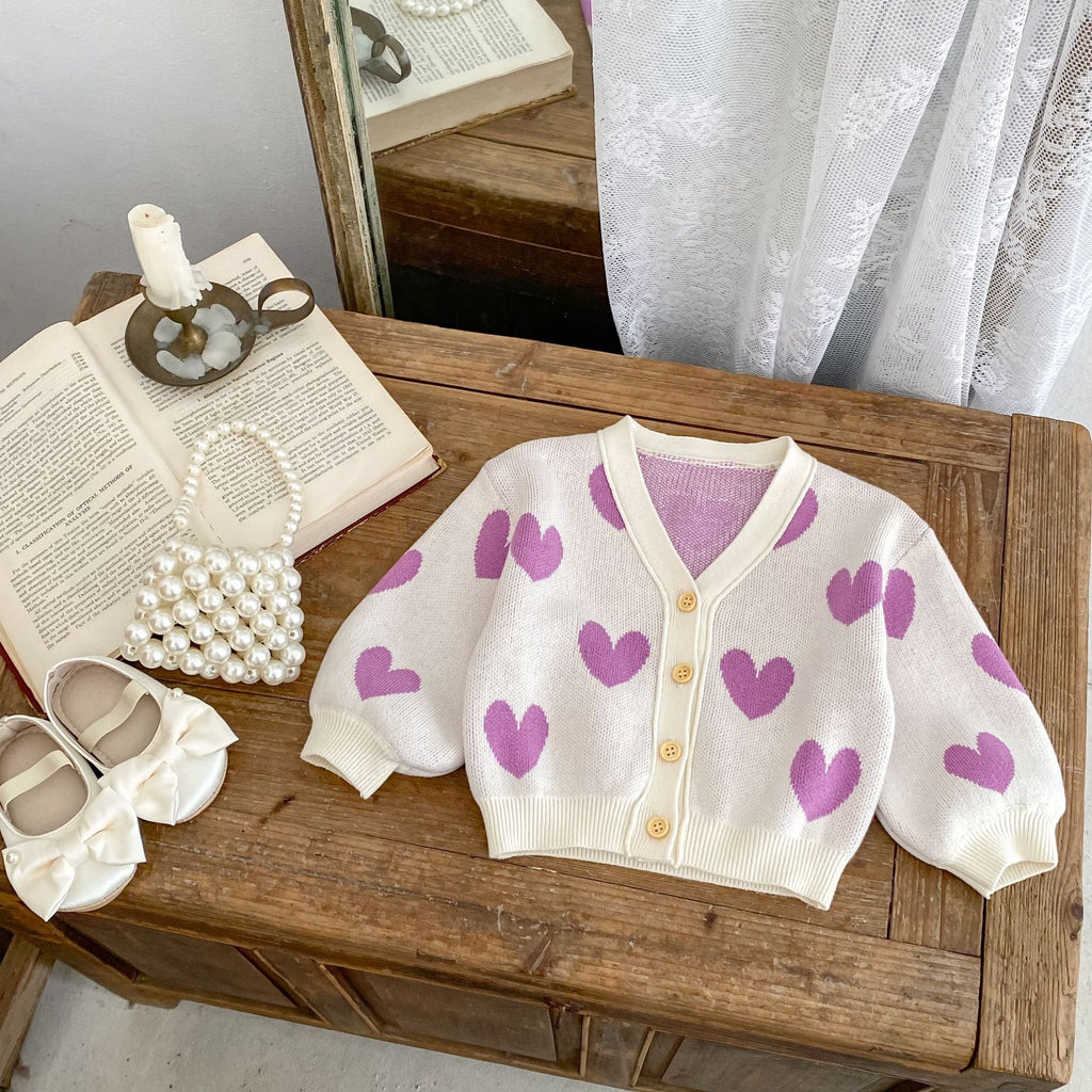 Cárdigan de punto para niños Love
