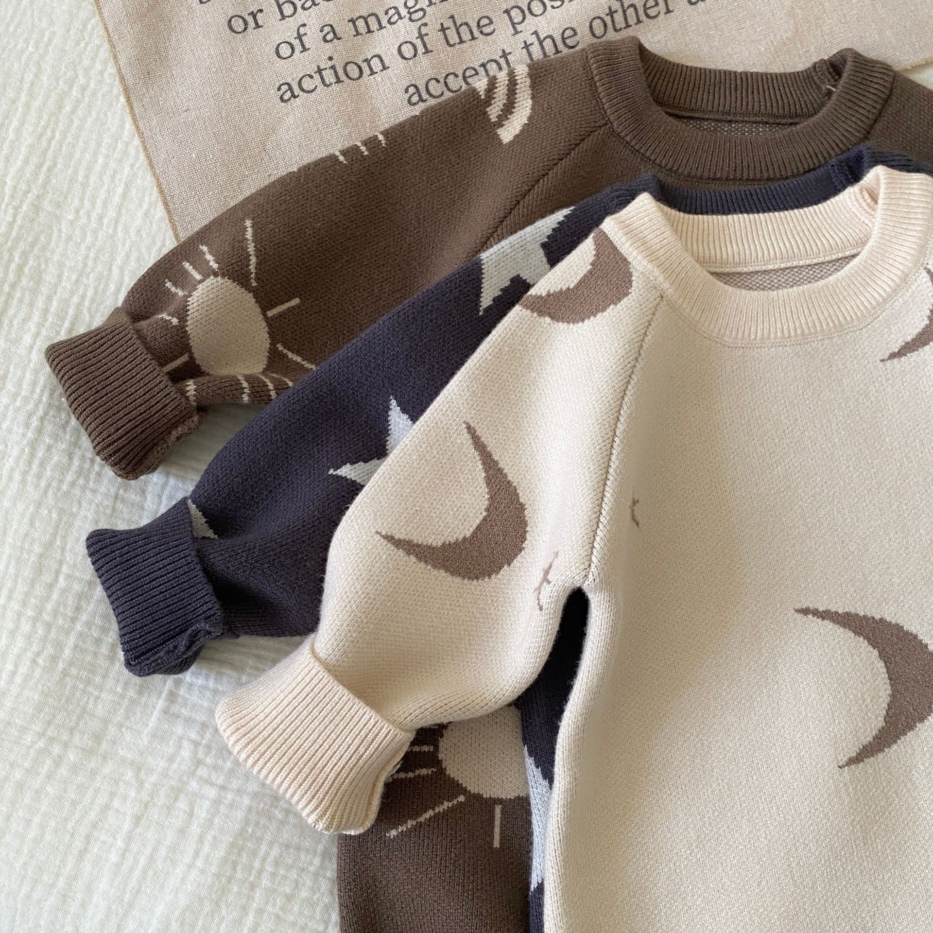 Children's Jumpsuit with Little Stars and Moon