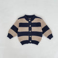 Baby Striped Knitted Cardigan Loose Outerwear