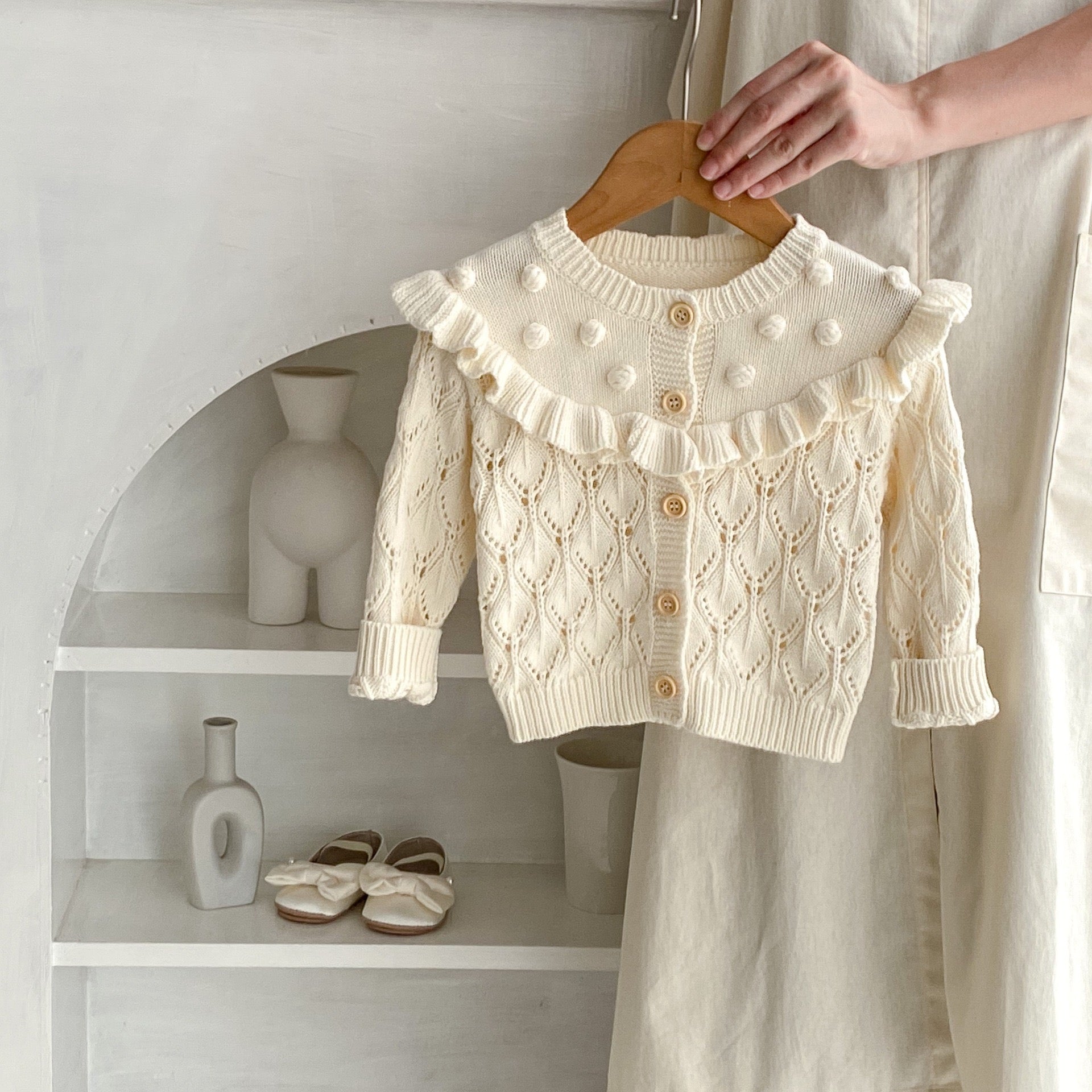 Knitted Cardigan with Buttons
