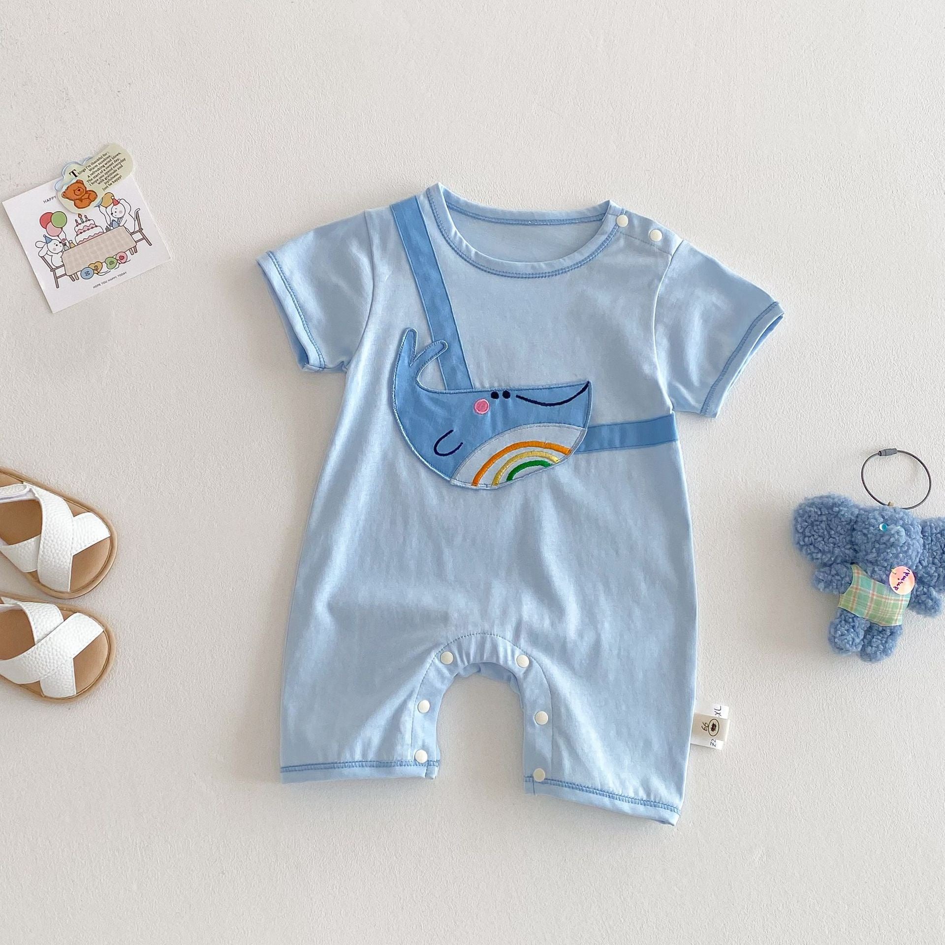 Baby Cotton Short Sleeve Romper