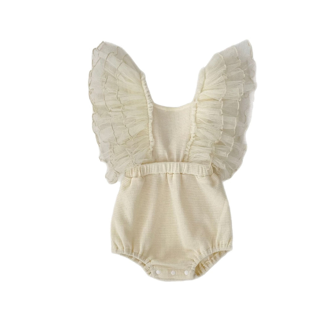Baby Bodysuit with Tulle Sleeves