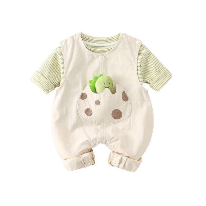 Baby 3D Cute Caterpillar Striped 2-Piece Romper Set
