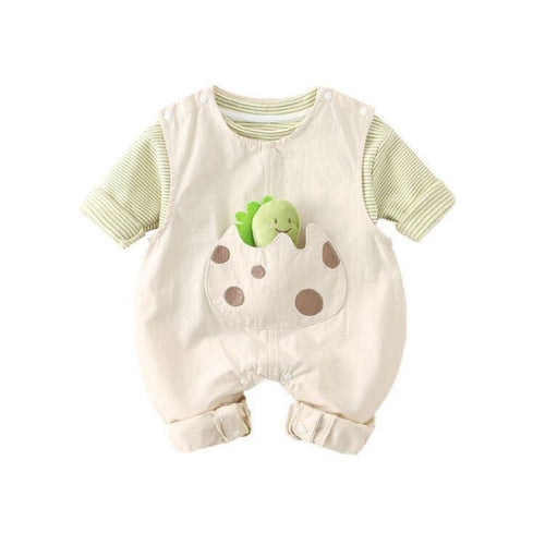 Baby 3D Cute Caterpillar Striped 2-Piece Romper Set