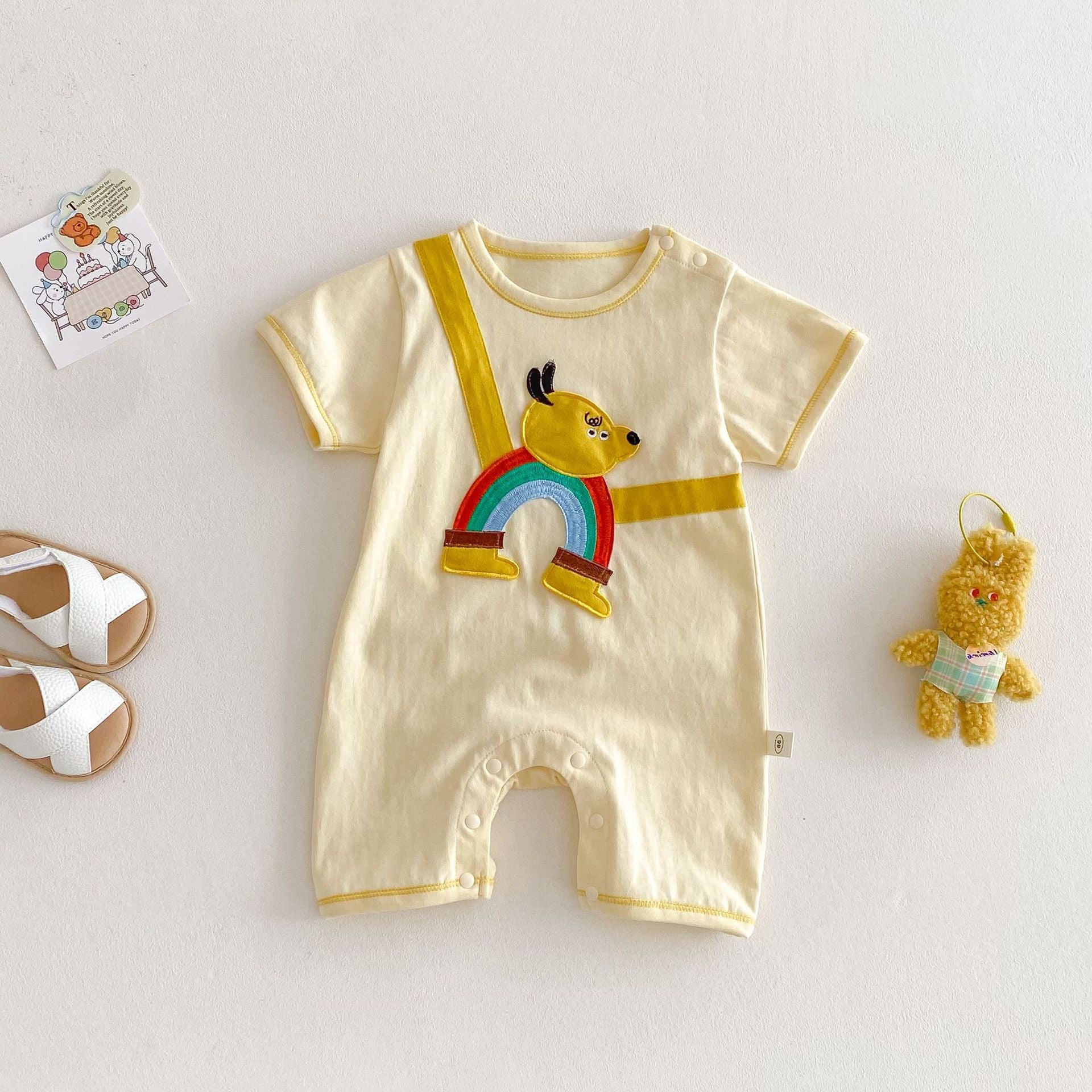 Baby Cotton Short Sleeve Romper