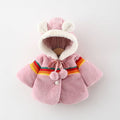 Children's Jacket with Pom-Poms and Little Ears