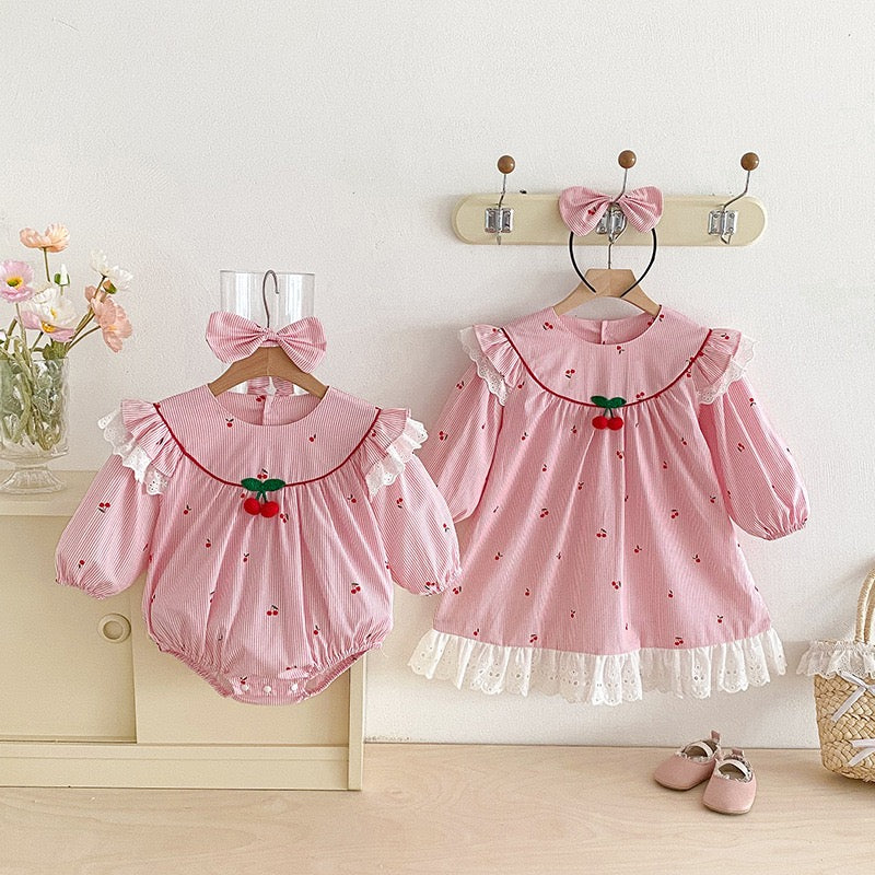 Kids Princess Dresses Long Sleeved Cotton Baby Girl Romper