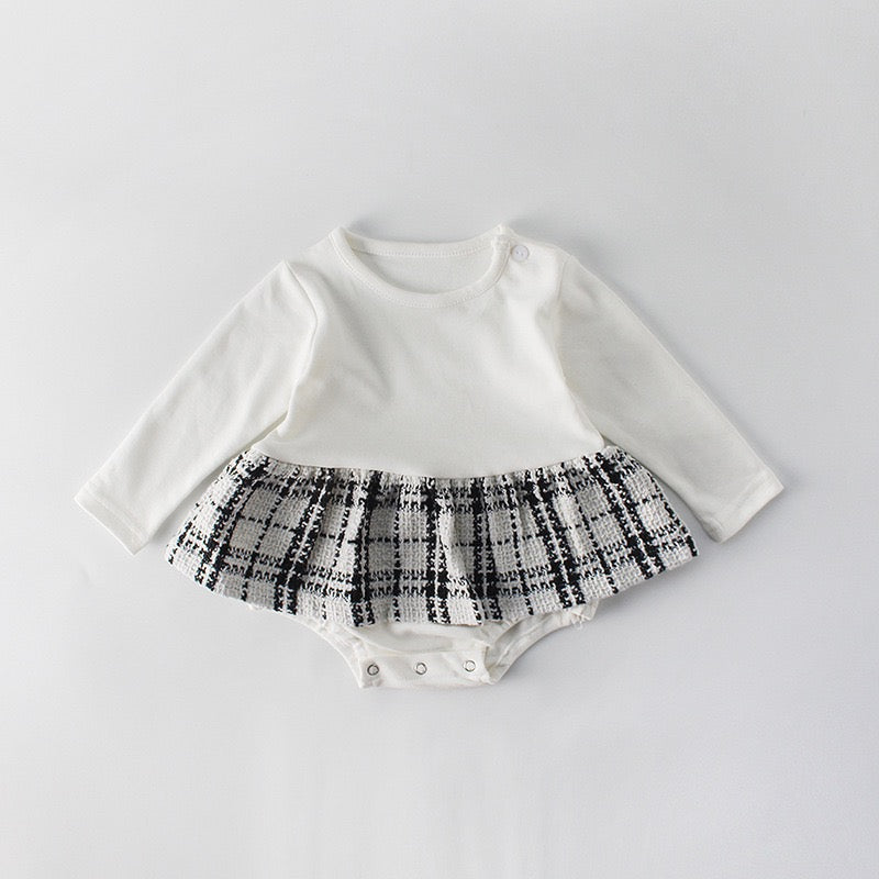 Baby Girl Plaid Coat Tutu Dress