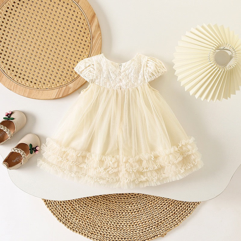 Kids Fashion Sequined Floral Party Princess Dresses