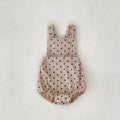 Baby Girl Polka Dot Sleeveless Strap Bodysuit