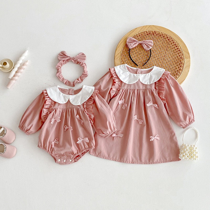 Bodysuit/Dress with Bows