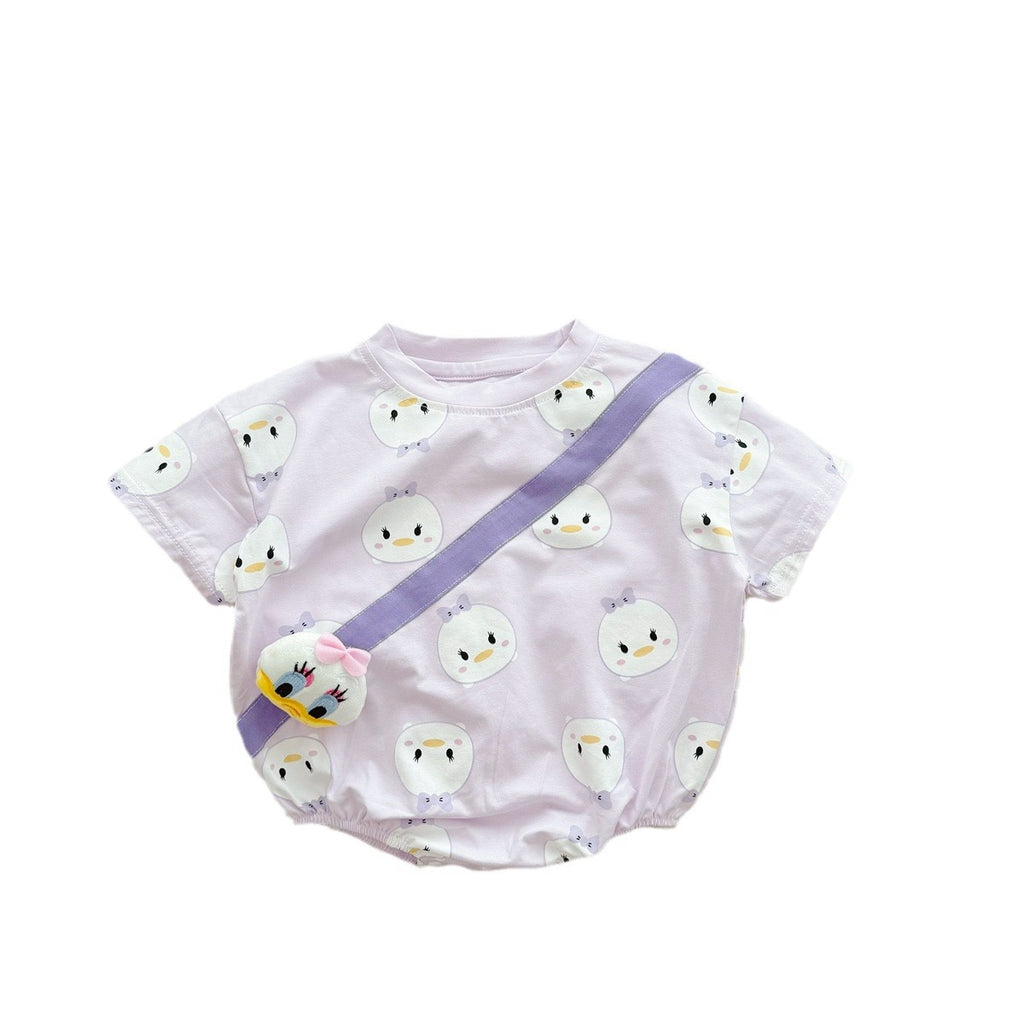 Baby Bodysuit with Animal Print