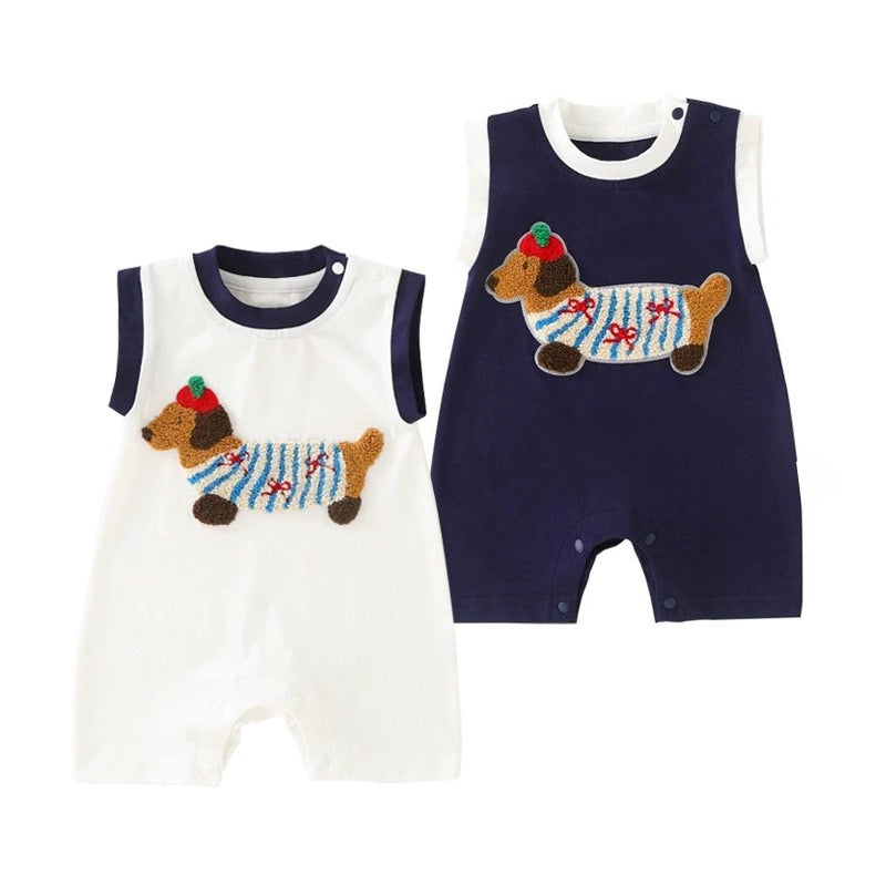 Baby Onesie with Puppy Design