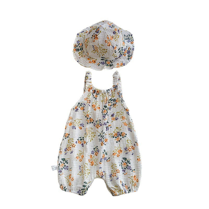 Cherry Romper with Hat