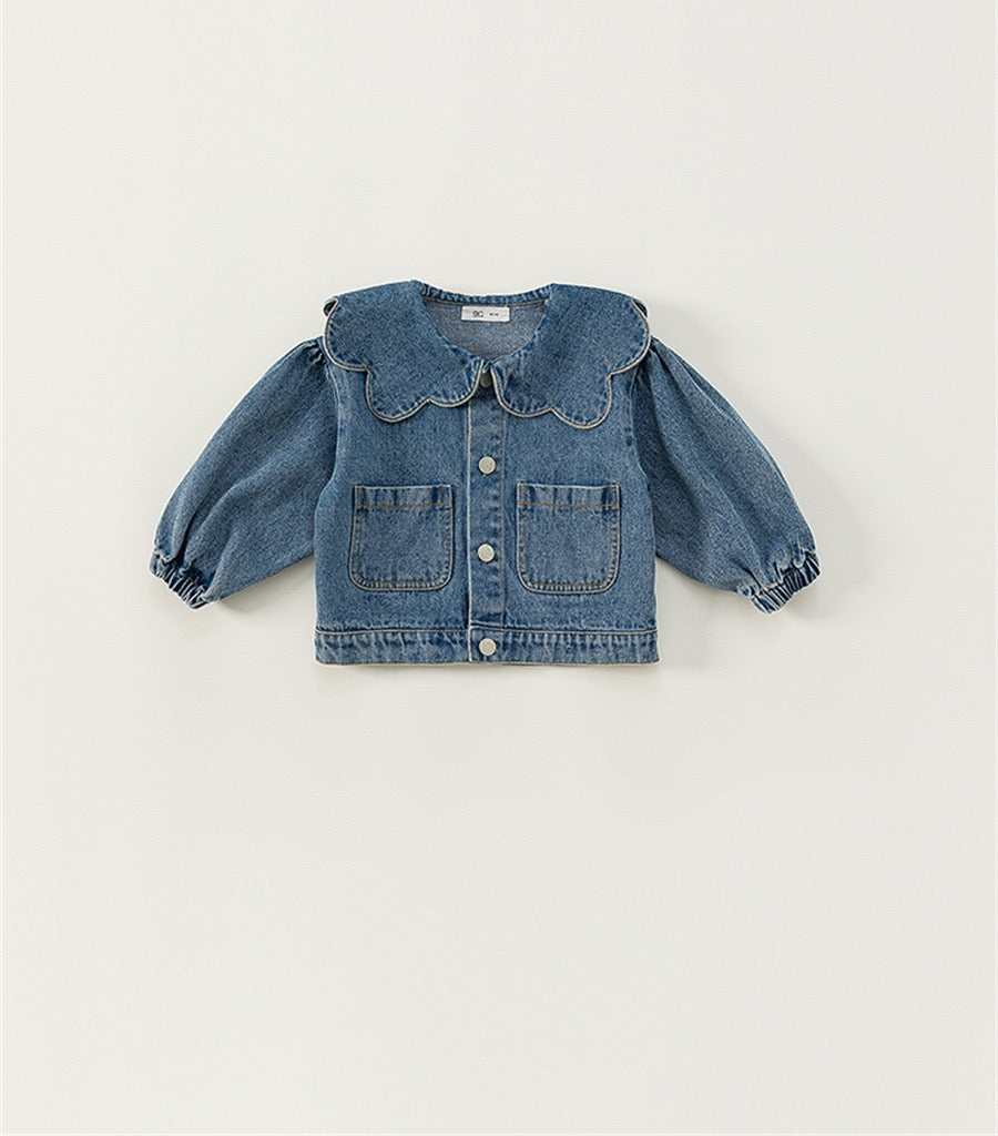 Girls' Denim Jacket Kids Outerwear Coat