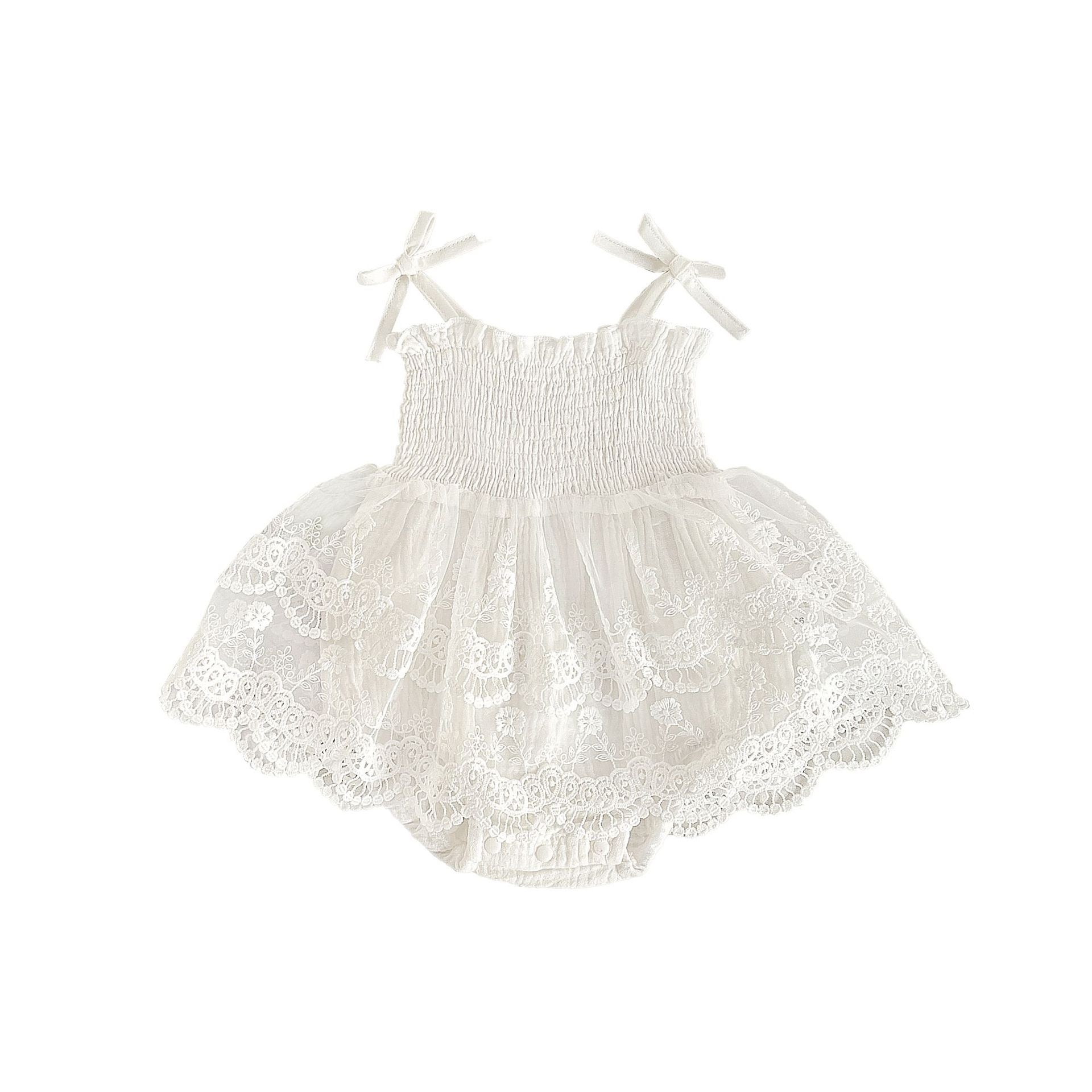 White Lace Baby Bodysuit