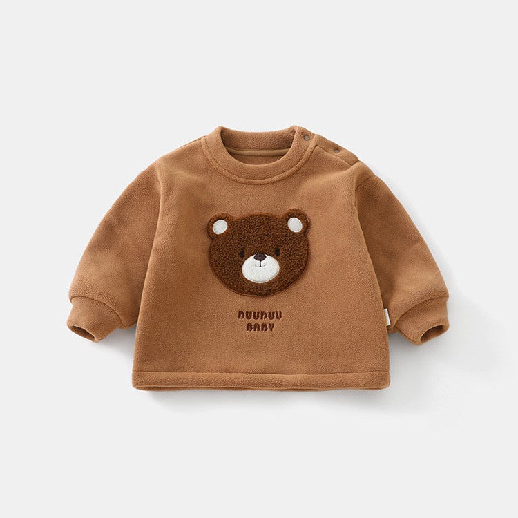 Kids 2PCS Set Cute Bear Sweatshirt & Pants