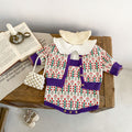 Children's Knitted Set with Little Flowers
