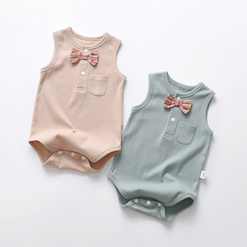 Baby Bodysuit with Bow Tie