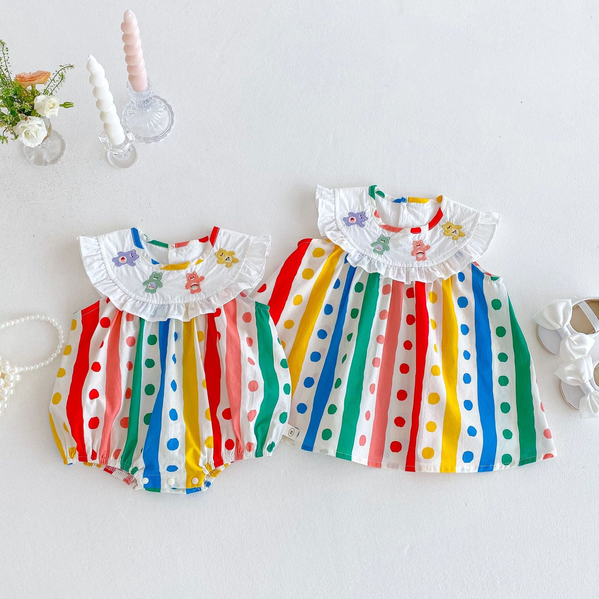Colorful Teddy Bear Dress for Children