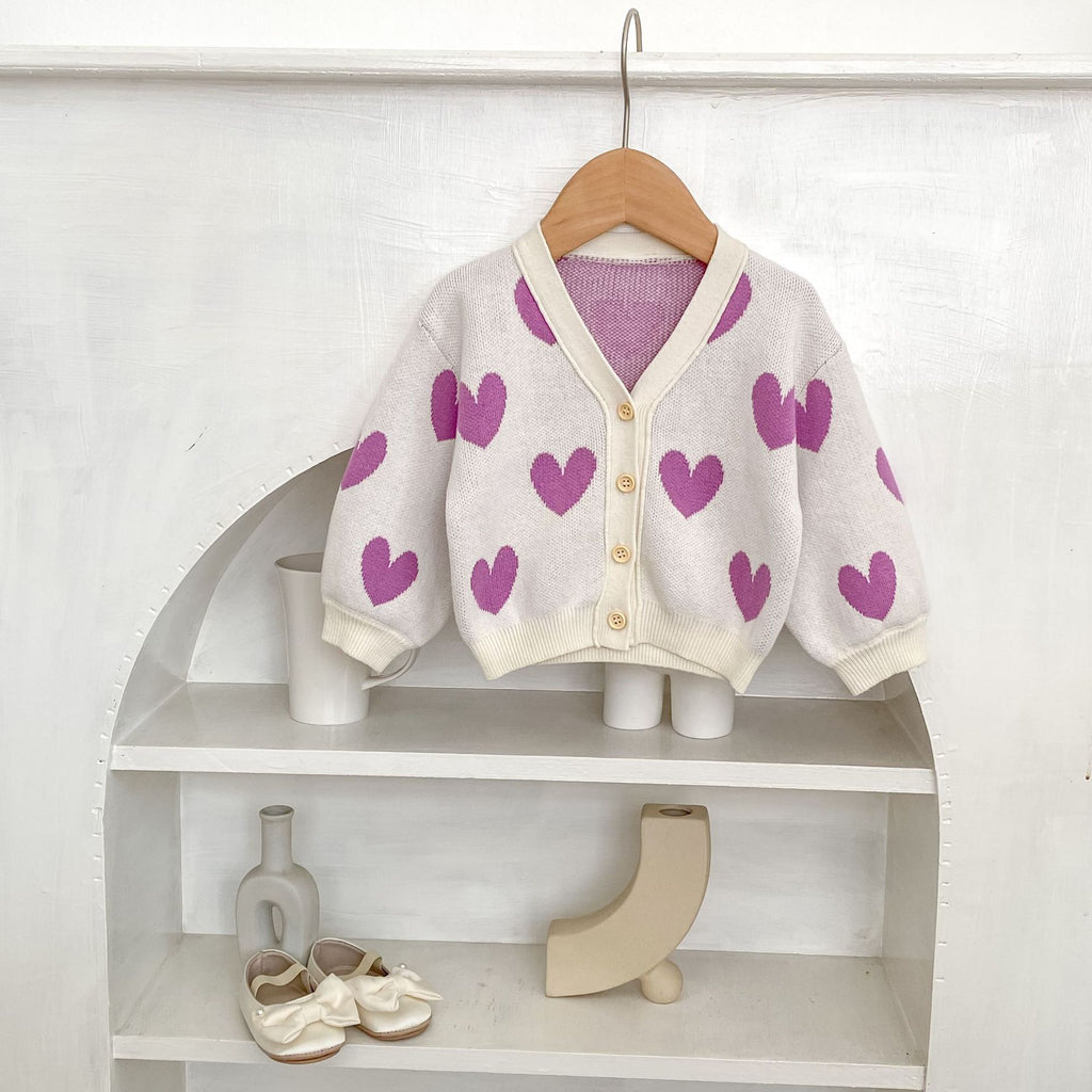 Cárdigan de punto para niños Love