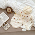 Children's Knitted Set with Little Flowers
