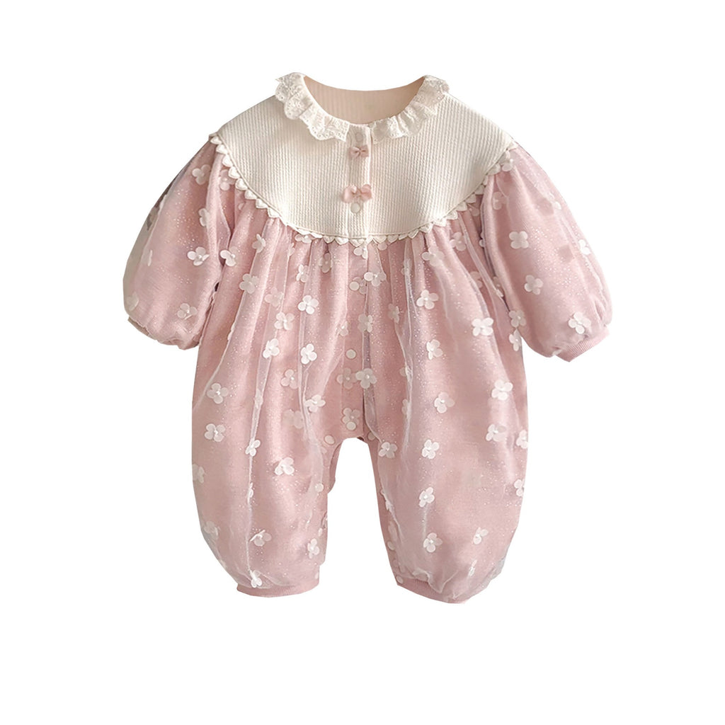 Pink Floral Jumpsuit for Children