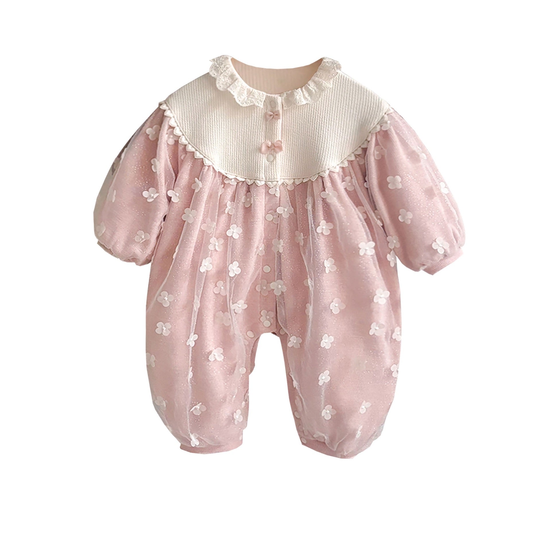 Pink Floral Jumpsuit for Children