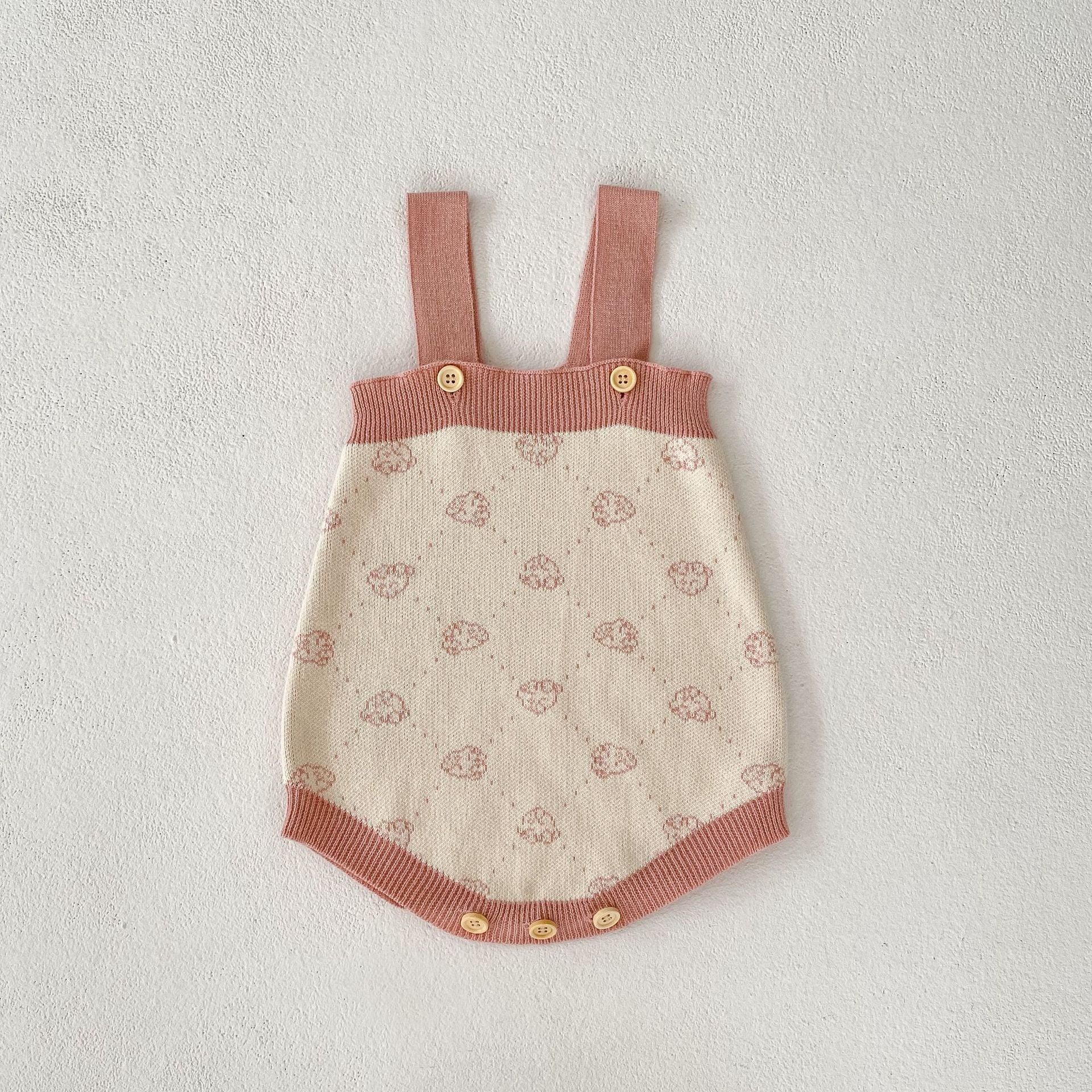 Pink Knitted Bodysuit/Cardigan