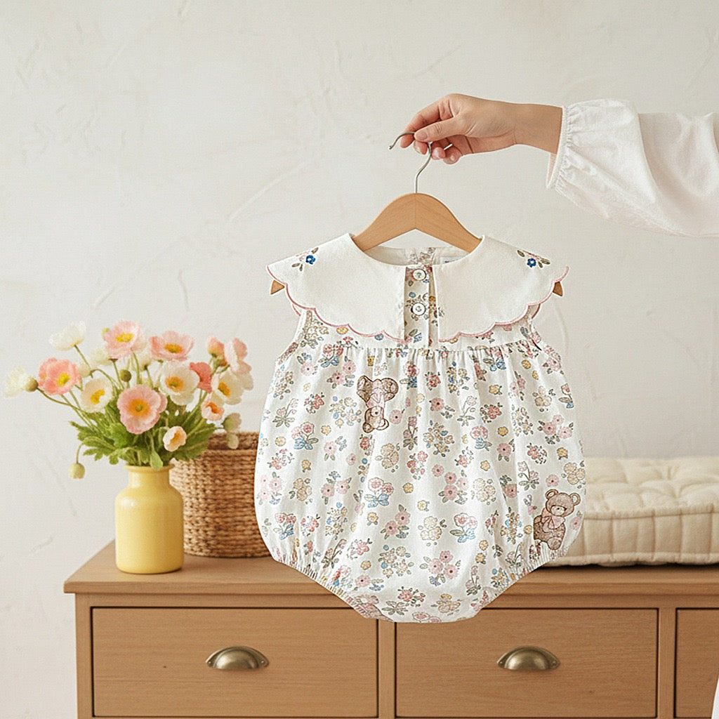 Traje de bebé con diseño de osito de peluche - Delicado