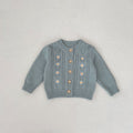 Toddler Girl Daisy Knitted Coat & Skirt Set