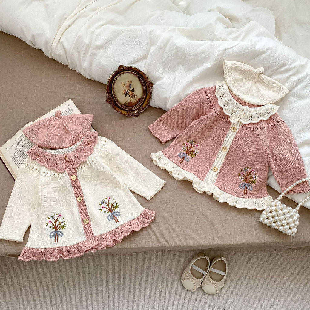 Vestido de punto con florecitas.