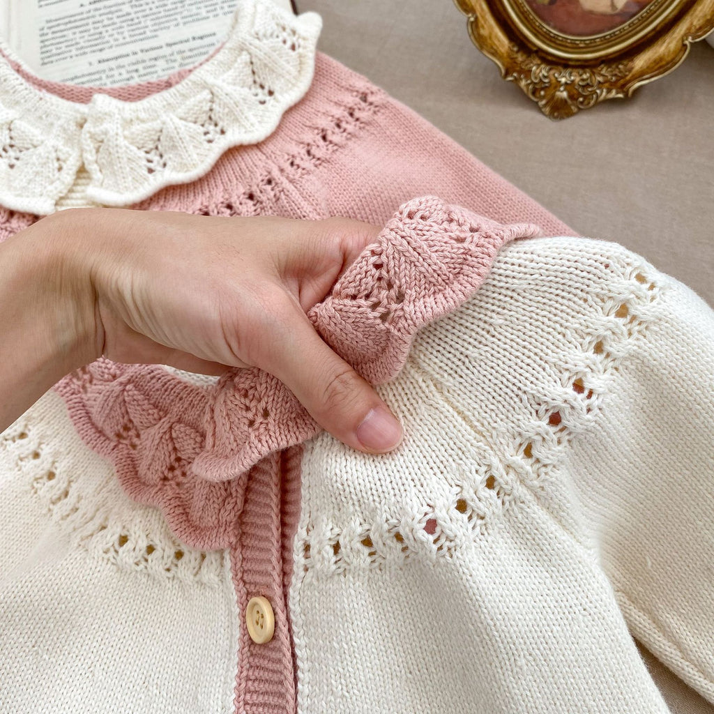 Vestido de punto con florecitas.