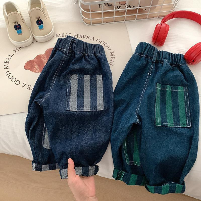 Children's Blue Striped Pants