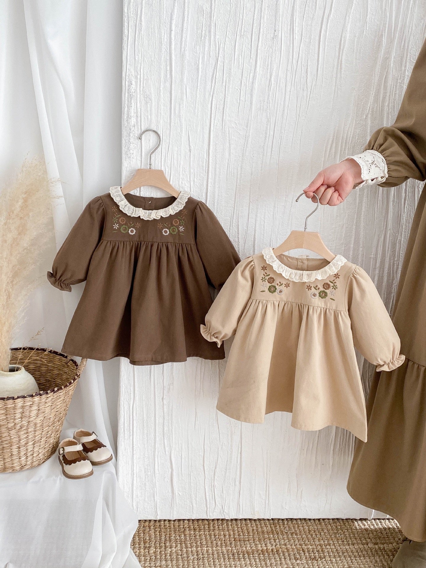 Baby Girl Lace Lapel Princess Party Dress