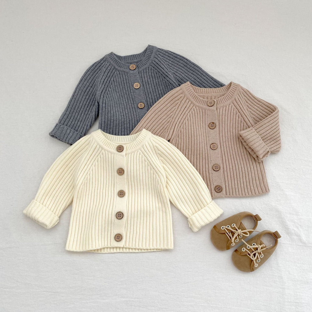 Children's Knitted Jacket with Buttons