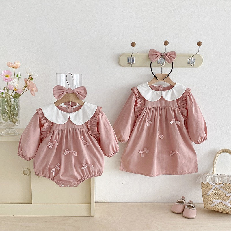 Bodysuit/Dress with Bows