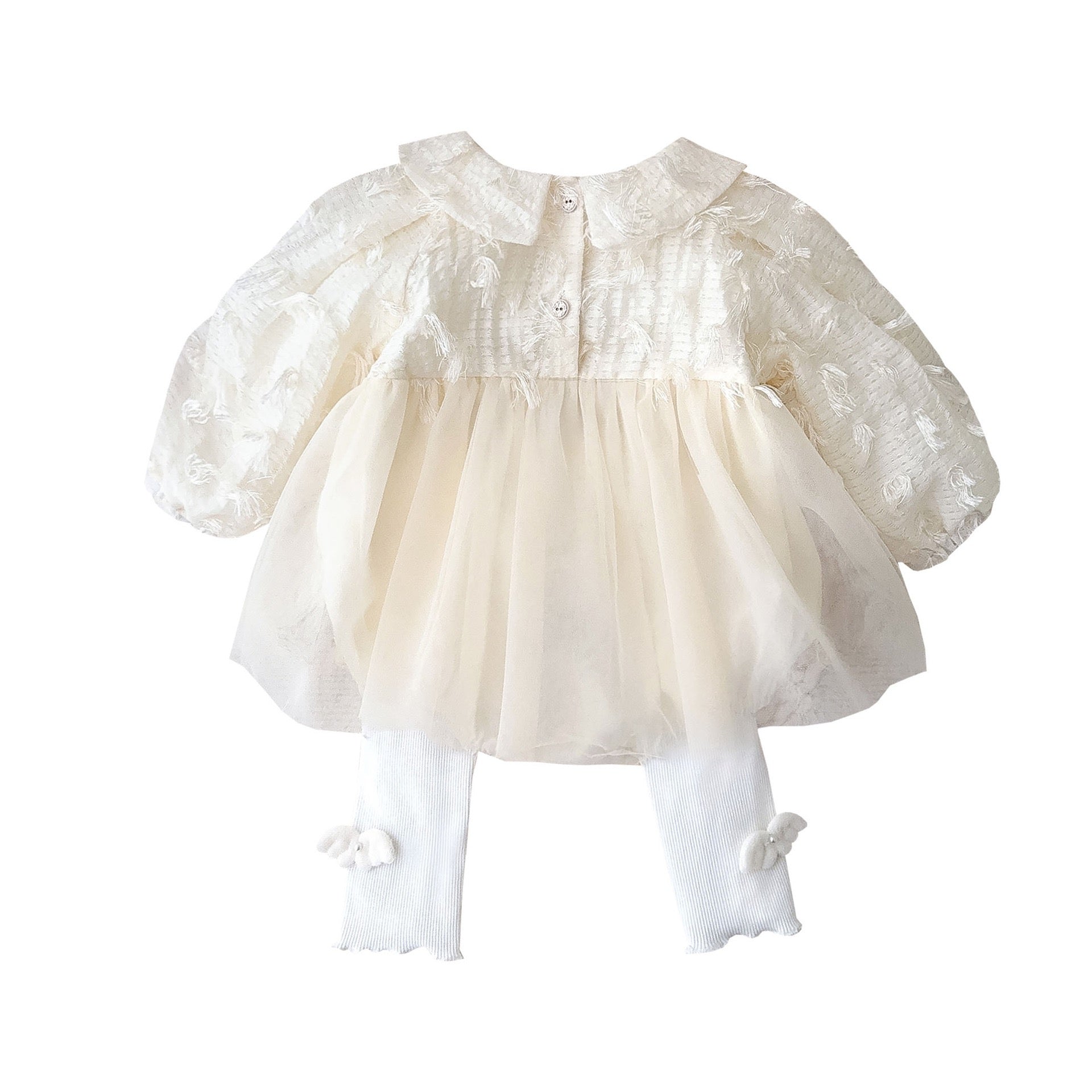 Traje de bebé con falda de tul