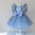 Children's Party Dress with Stars and Bow