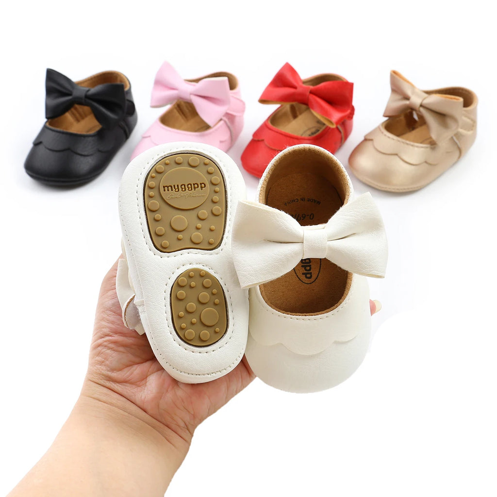 Citgeett 0-18M Baby Infant Girls Flat Shoes Bow Knot