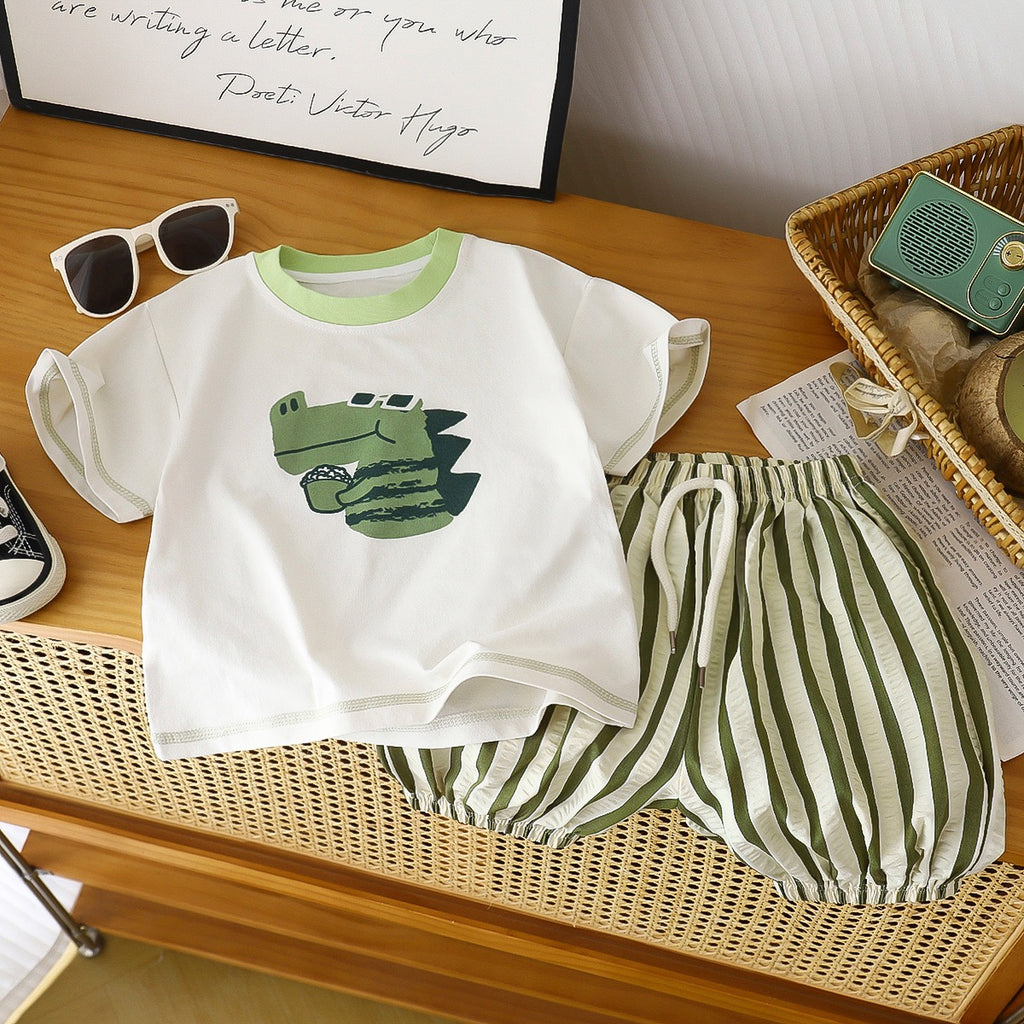 Set per bambini con strisce animali