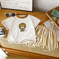 Set per bambini con strisce animali