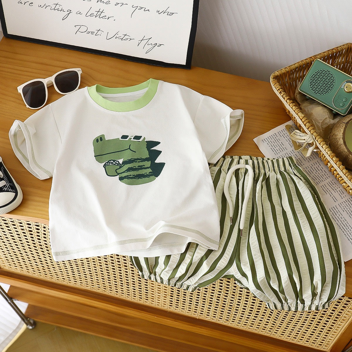 Children's Set with Animal Stripes