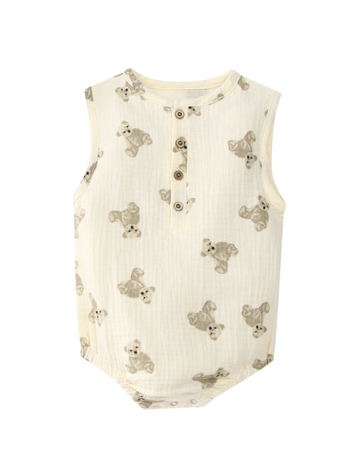Baby Rompers 100% Cotton Sleeveless Shorts Newborn Clothing