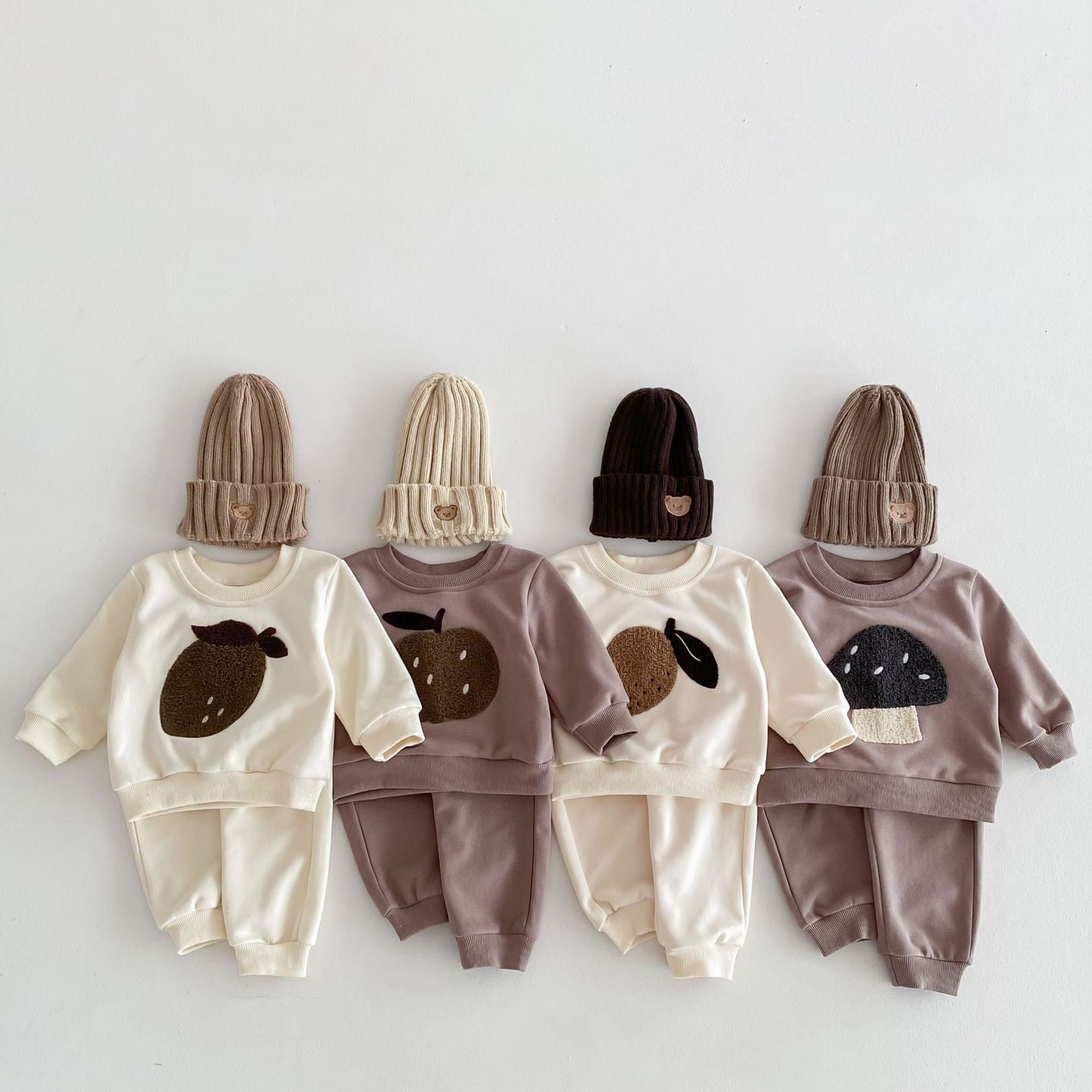 Infant Long Sleeve Tops+Pants Baby Girls Boys Clothing Set