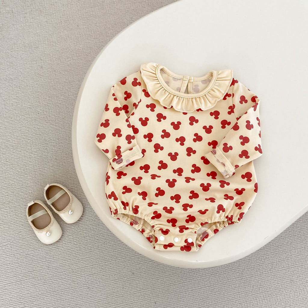 Ropa de bebé niña, pelele de manga larga, enterizo dulce para recién nacida