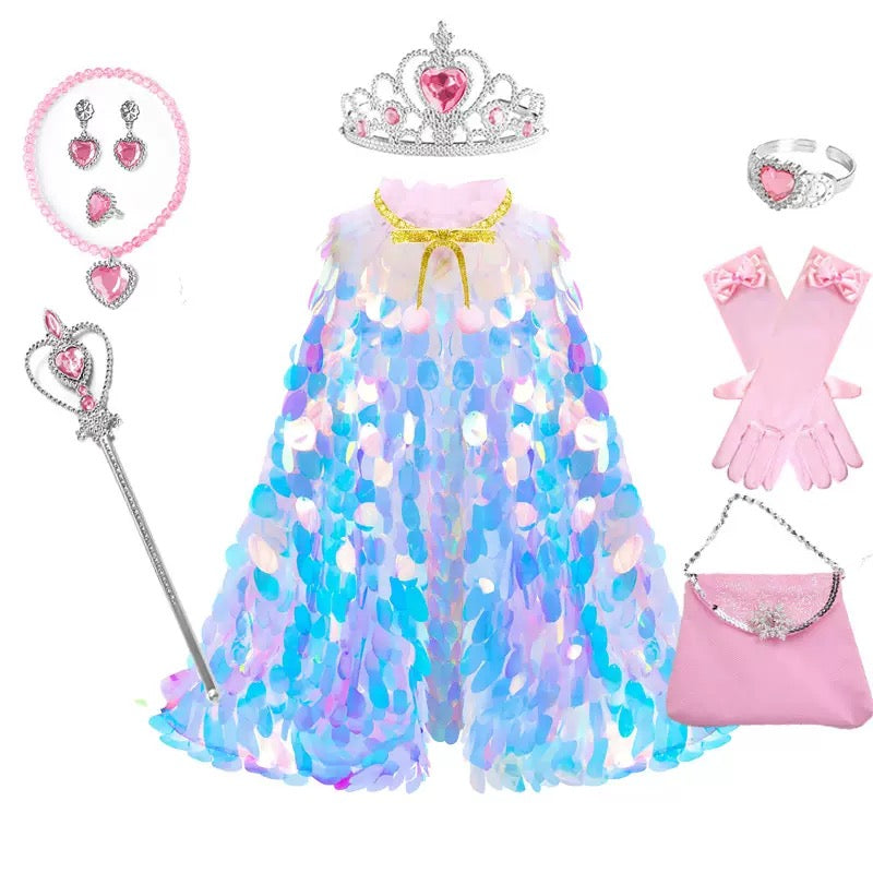 Children's Sequin Cape + Accessories