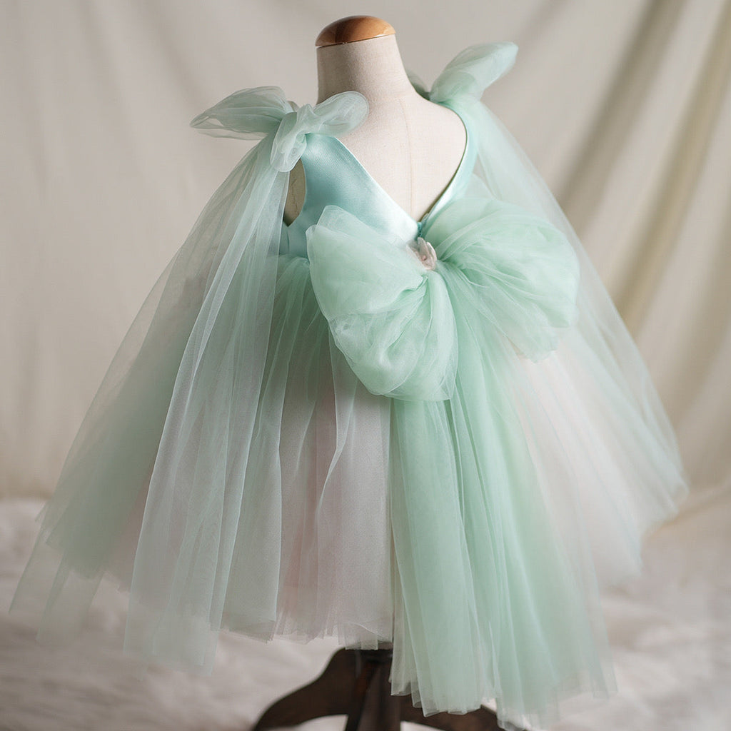 Enchanted Garden Green Children's Party Dress