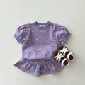 Children's Summer Set with Cherry Print